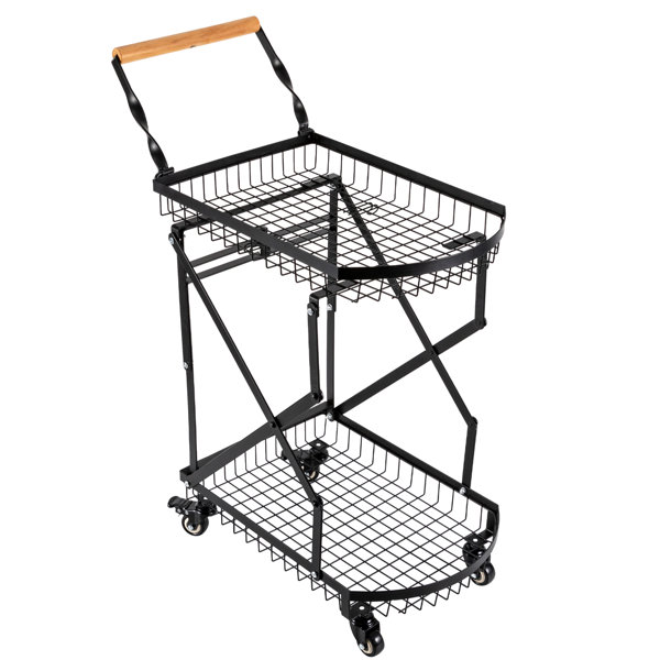 YYBSH 33'' H X 15.15'' W Utility Cart With Wheels Wayfair Canada